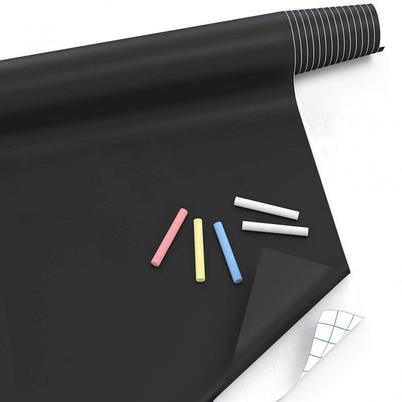 Black/White Board Sticker with 5 Chalks