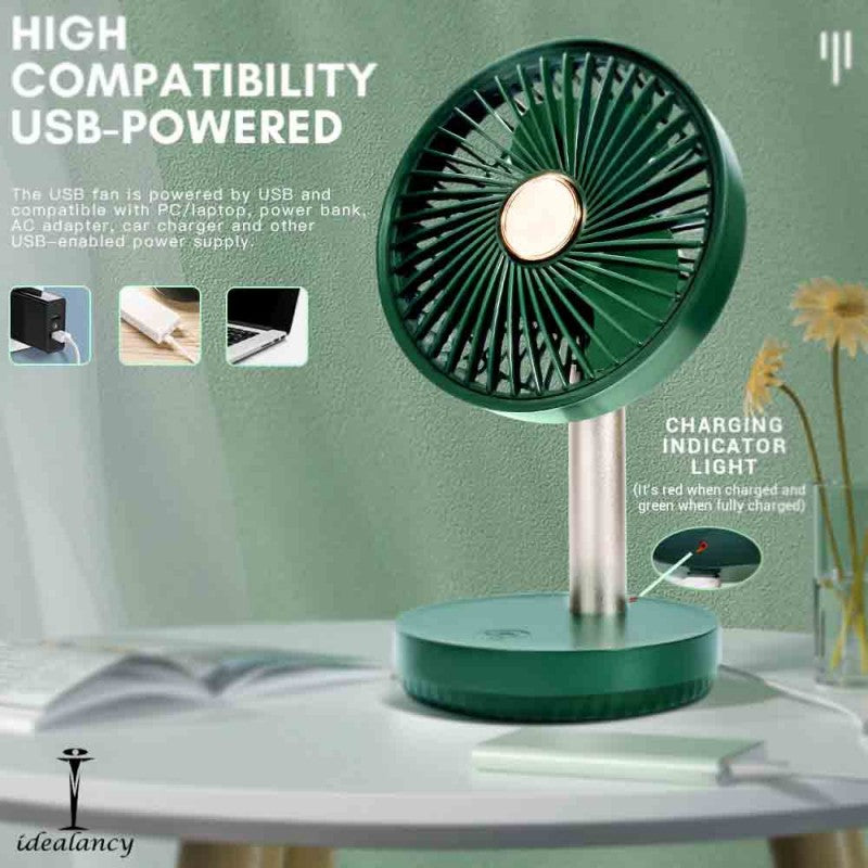 Electric Portable Mini Desk Fan USB Rechargeable
