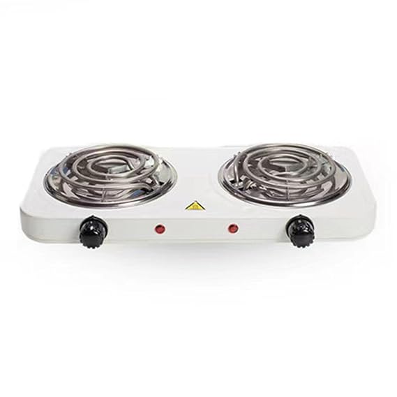 Double Electric Burner 2000W White