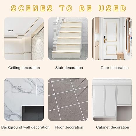 Floor Sealing Caulk Strip Golden Sticker