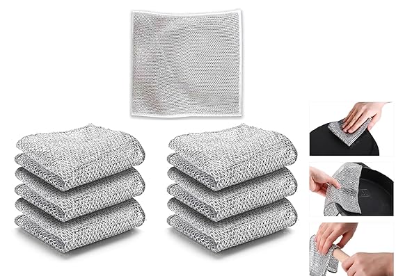 10pcs Multipurpose Wire Dishwashing Rags