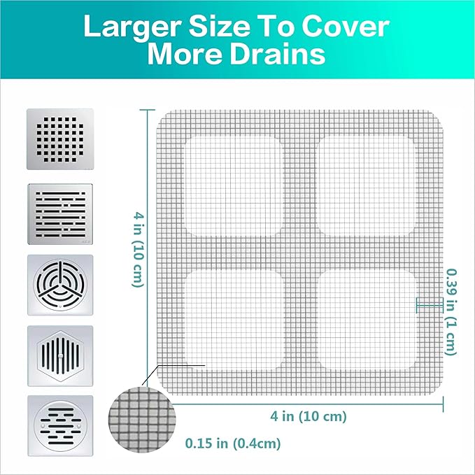 10Pcs Disposable Hair Drain Stickers