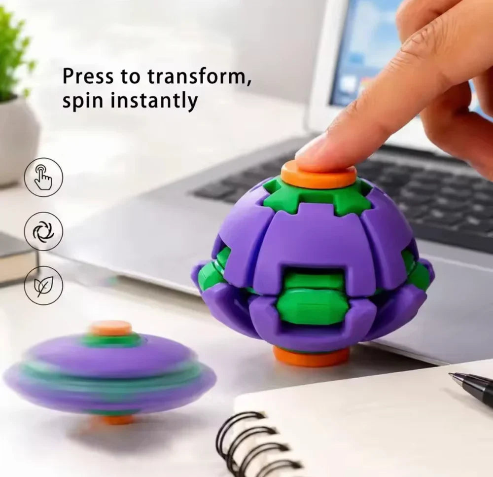 Colorful 3D Printed Fidget Spinner Ball - Pack of 3 (Random Color)