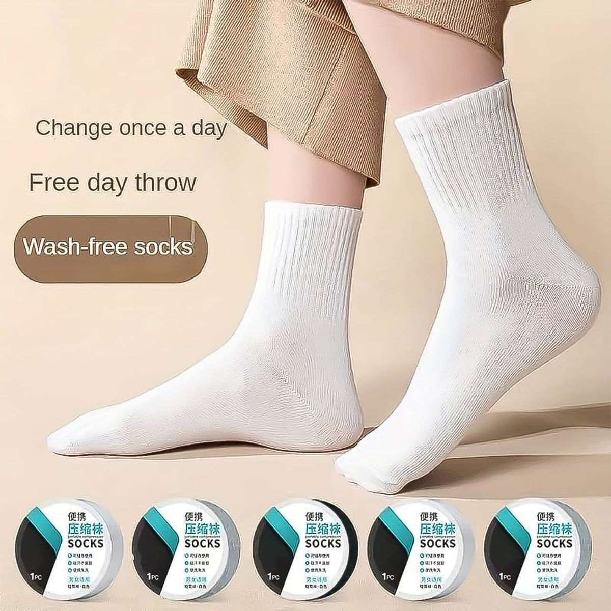 Disposable Travel Socks Pairs