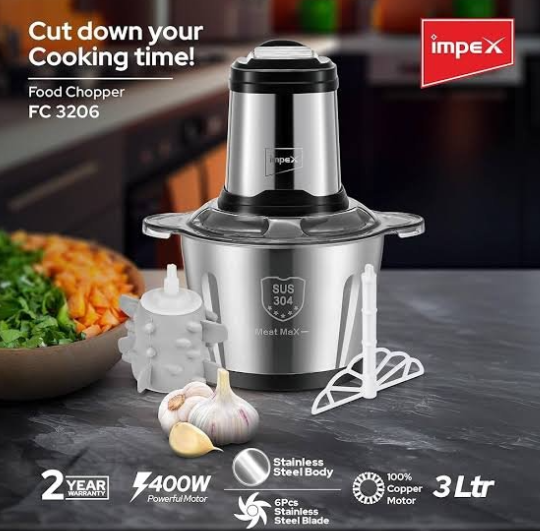 Electric 3 Litre Food Chopper