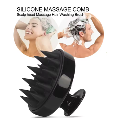 hampoo Brush Hair Wash Brush Hair scalp Massage Brush Silicone Head Anti Dandruff Haircare Massager