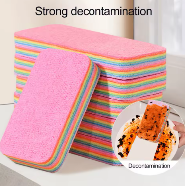 Microfiber Sponge,Layered Cleaning Sponge