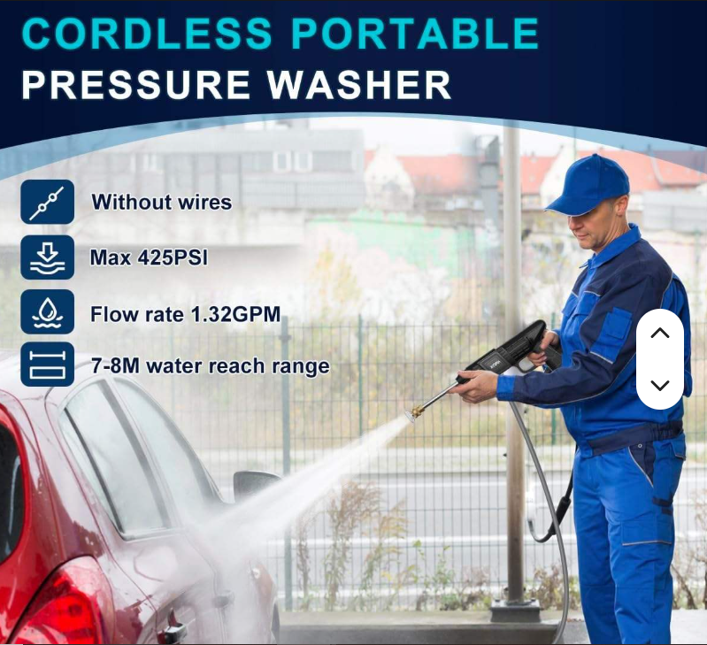Car Washing Gun Double Battery