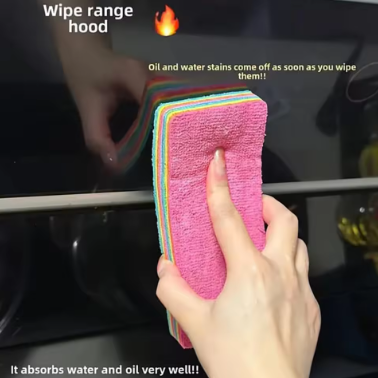 Microfiber Sponge,Layered Cleaning Sponge