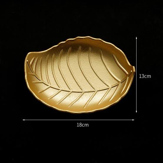 Golden Leaf Design Trays