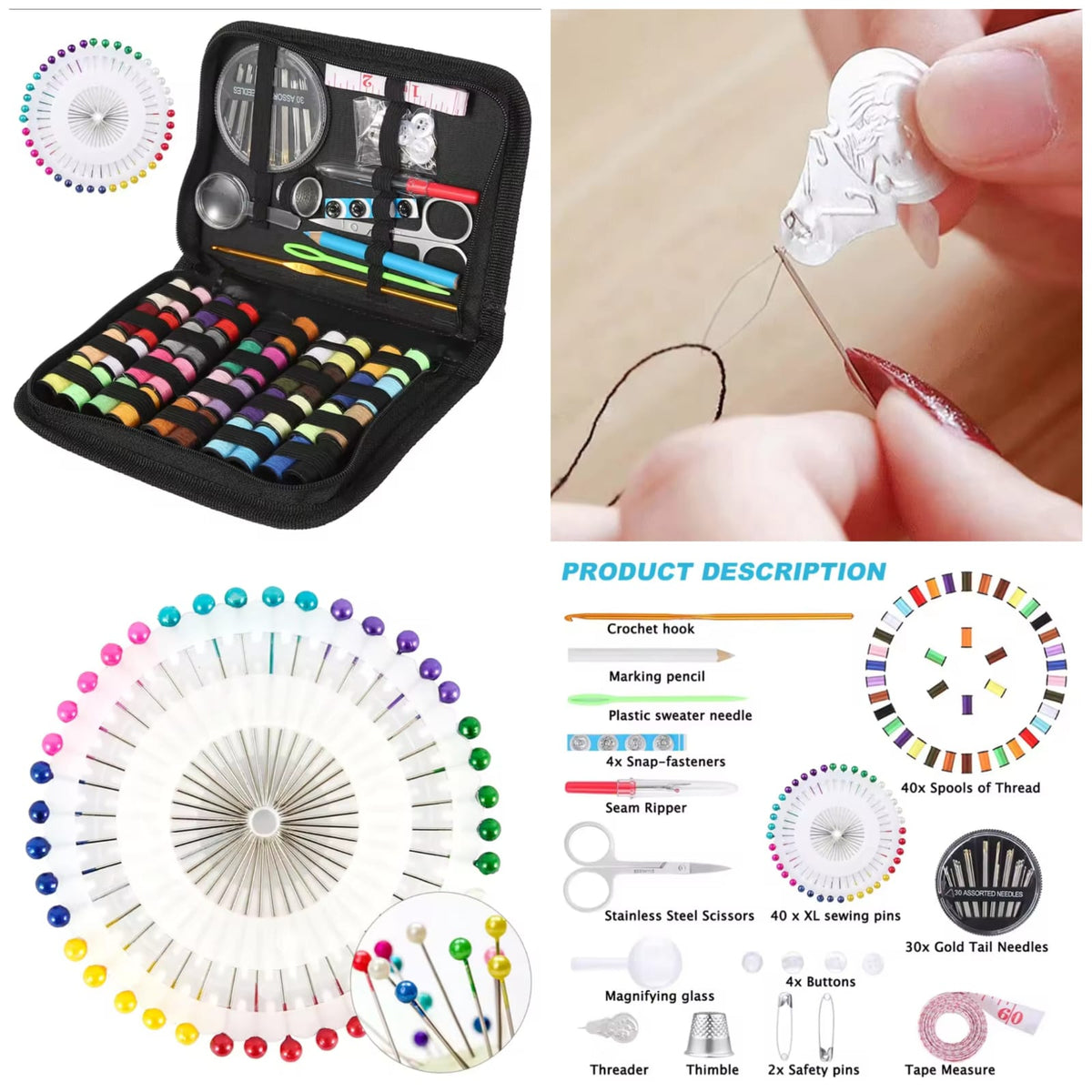128 in 1 Portable Sewing Kit