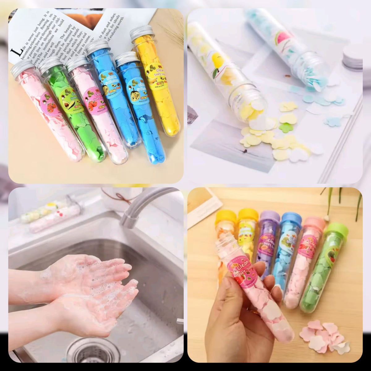 Flower Paper Soap Tube