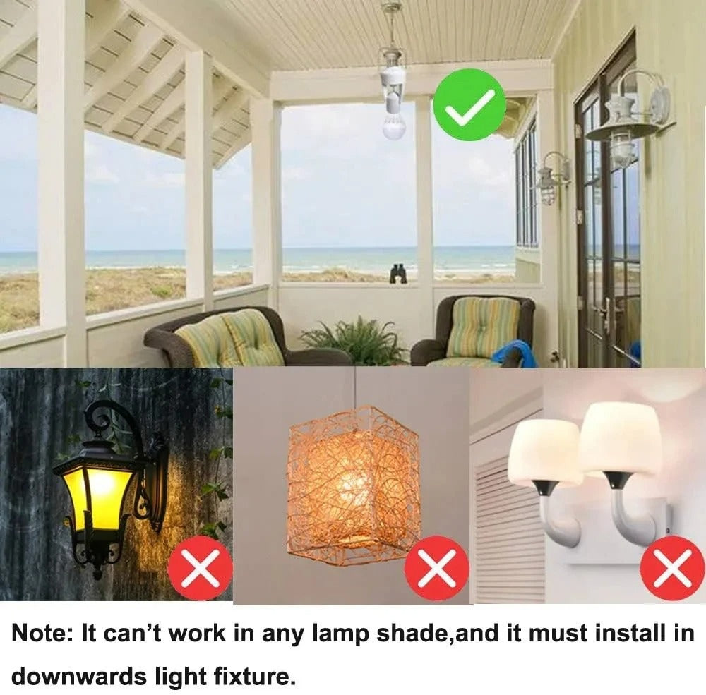 Motion Sensor Light Socket Only Holder