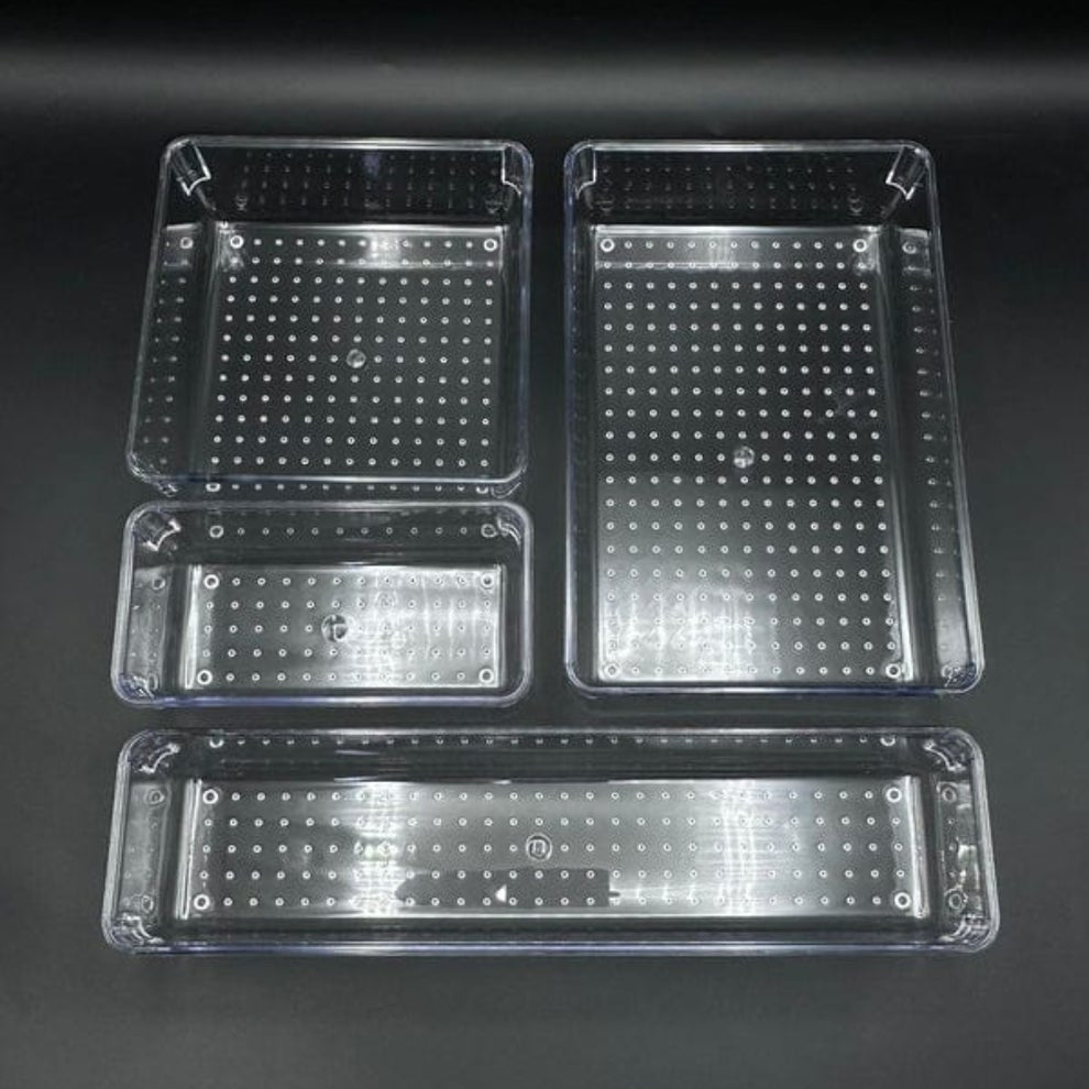4 Pcs Acrylic Organizer Set