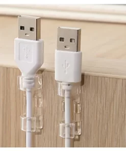20pcs / Pack Self-Adhesive Wire Organizer Cable Clip (3cm X 1cm)