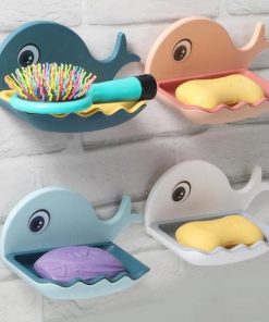 Alternative view of Little Whale Shaped Soap Holder Bathroom Drain Soap Box