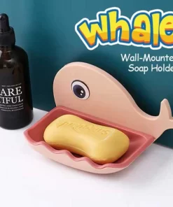 Little Whale Shaped Soap Holder Bathroom Drain Soap Box