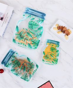 Pack Of 12 JAR ZIPPER BAG FOOD STORAGE PACKAGE BAG WATERPROOF/SEAL FRESH FOOD BAG REUSABLE ZIP BAG
