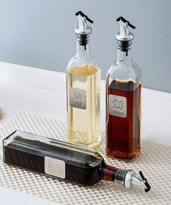 Pack Of 2 Sauces Glass Bottles