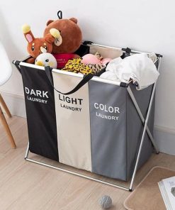 3in1 Foldable Waterproof Laundry Basket with Aluminium Frame
