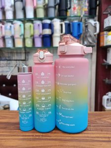 Pack of 3 Rainbow Colour Motivational Bottles